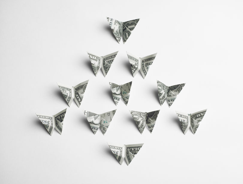 Origami Butterfly Dollar